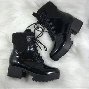 NWOB Kendall Kylie Paxton Lace up combat Boots H1j
